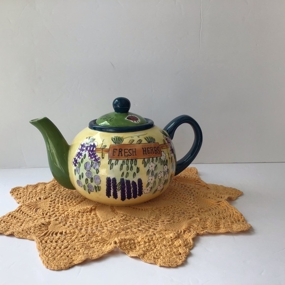 Fresh Herbs teapot by Jay Imports - Picture 3 of 6